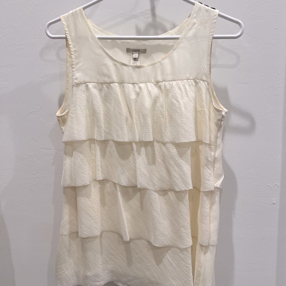 J. Crew Tops - J. Crew Tiered Ruffled Silk Top